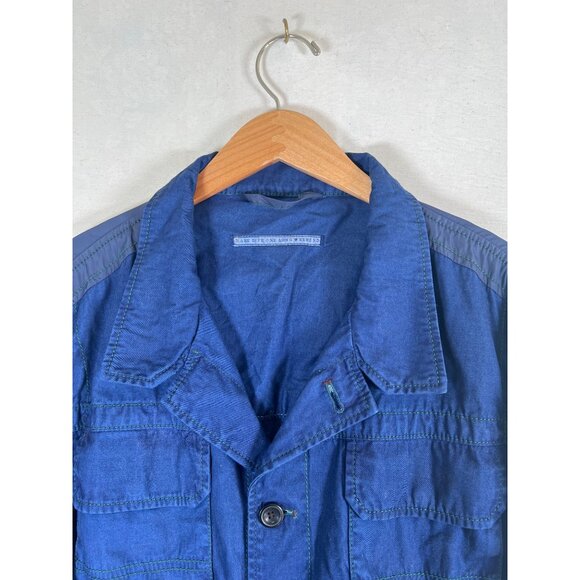 Tommy Bahama Mens Size 46 Chest Blue Jacket Country French Workwear Chore Jacket - Picture 2 of 12